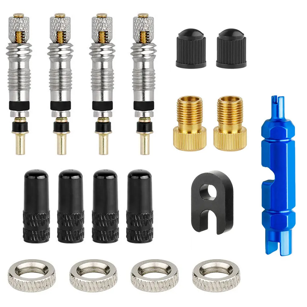 Tubeless Valve Core - 6/18PcsBicycle Valve Core French nozzle adapter