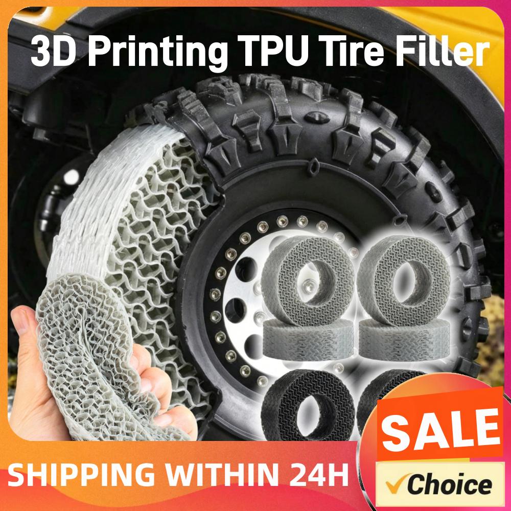 Tire Insert Foam - 4Pcs 1.9-Inch 3D Printing TPU Tire