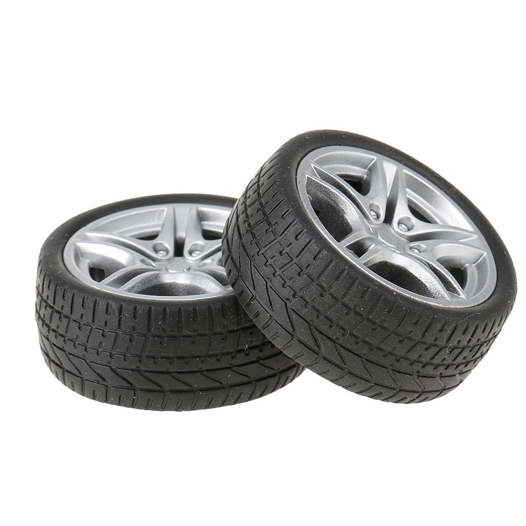 Tire Insert Foam - 2pcs 40mm Simulation Rubber Wheel Tire