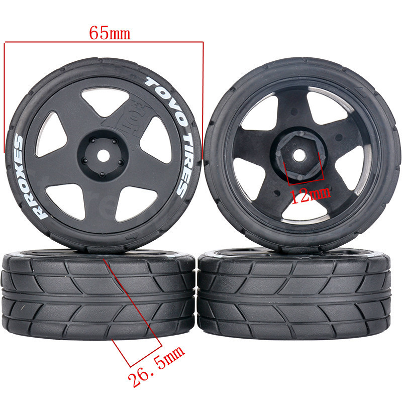 4PCS Racing Road Rubber Tires  - مراجعة Tire Insert Foam وسعره