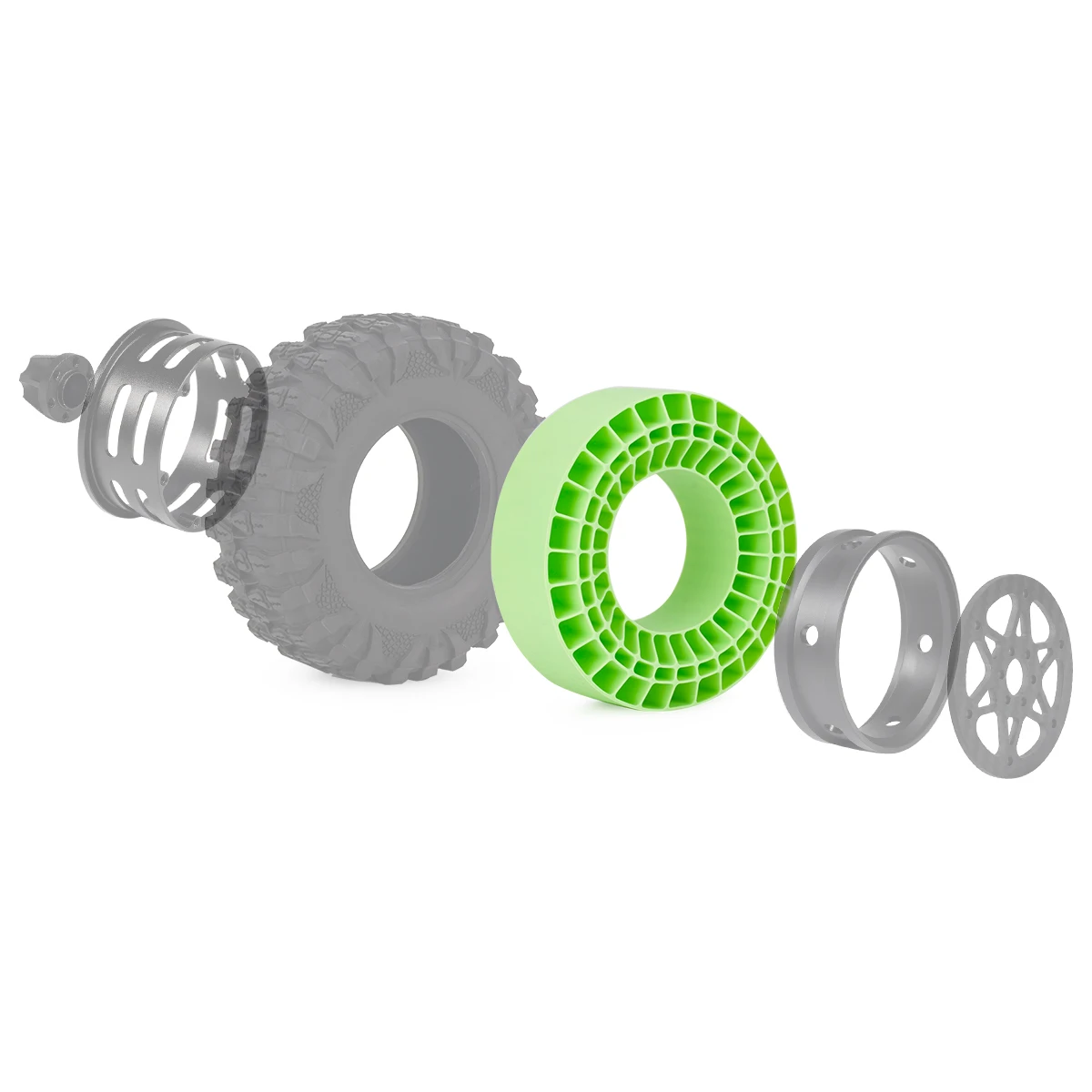RC Crawler Tire Silica Gel Ins - مراجعة Tire Insert Foam وسعره