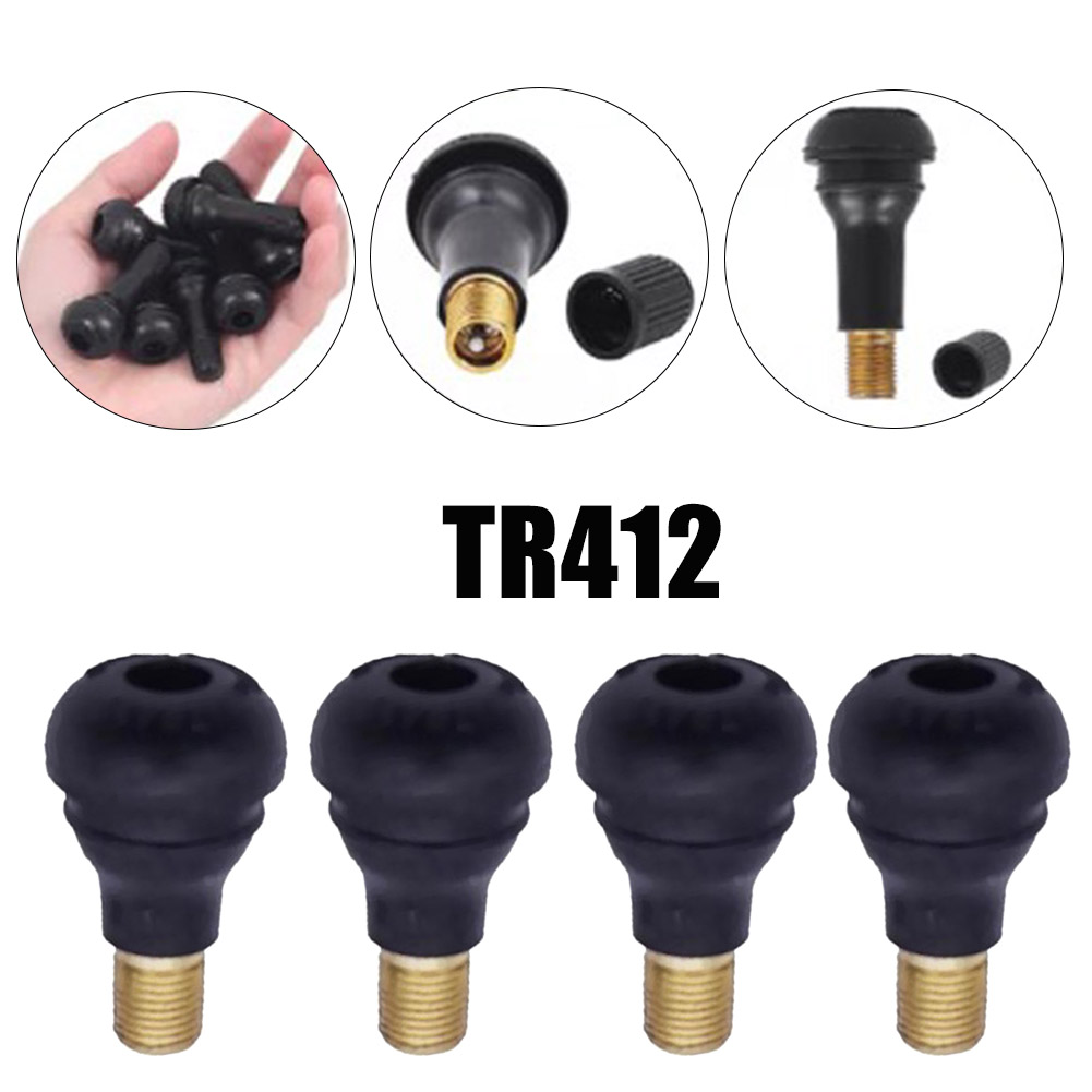 4Pcs Universal TR412 Snap-in R - مراجعة Tubeless Valve Core وسعره