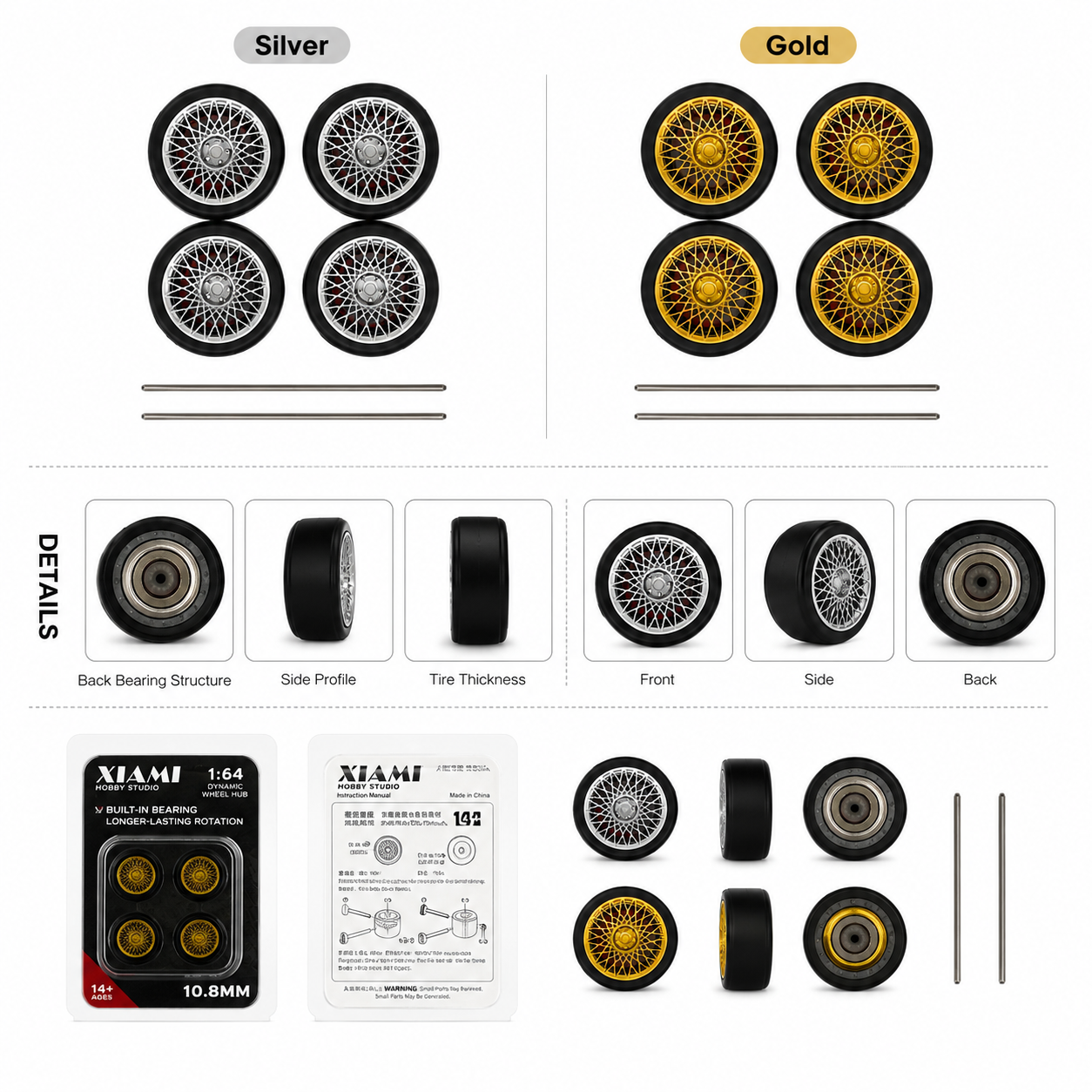 X-Scale 1/64 Rubber Tires for  - مراجعة Tire Insert Foam وسعره