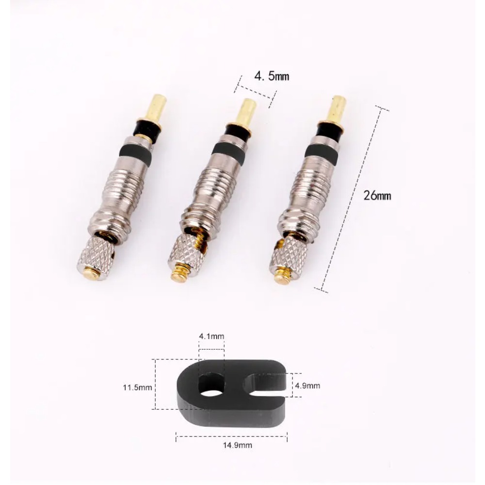 6/18PcsBicycle Valve Core Fren - مراجعة Tubeless Valve Core وسعره