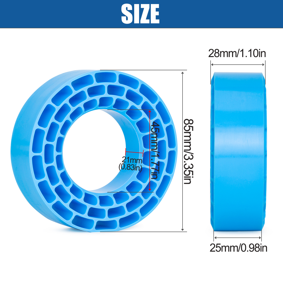 4PCS 1.55 Inch Waterproof Sili - مراجعة Tire Insert Foam وسعره