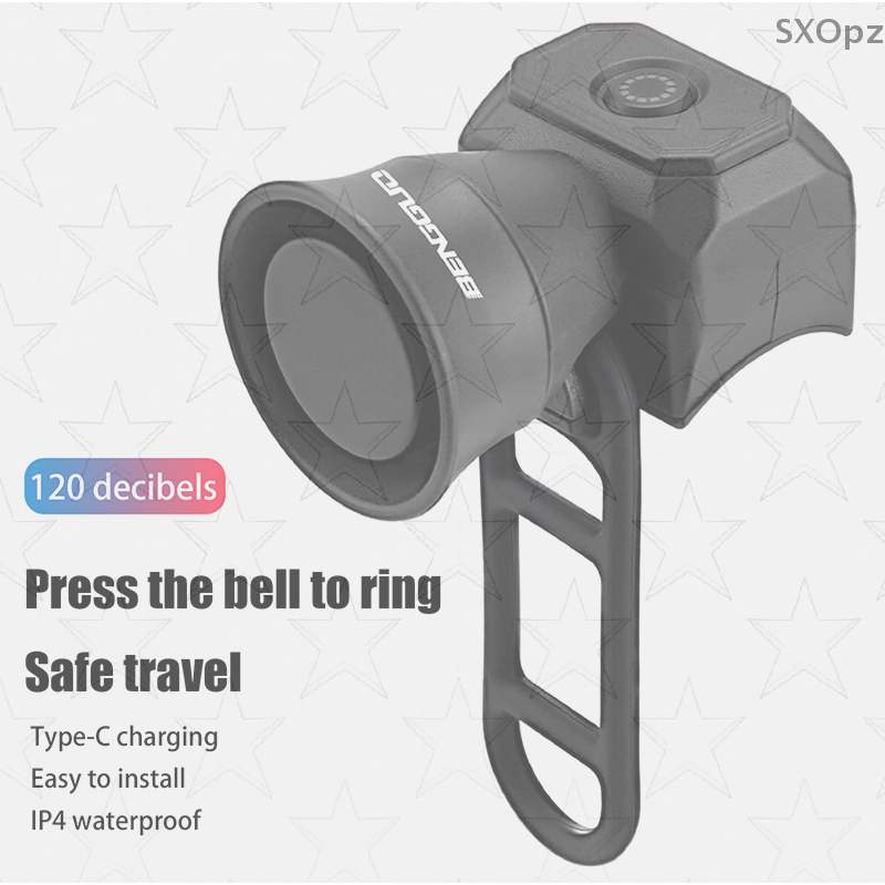 Safety Bicycle Bell, USB Charg - مراجعة Mountain Biking Essentials وسعره