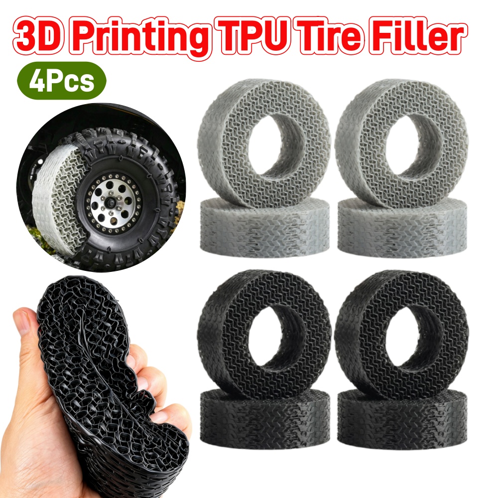 4Pcs 1.9-Inch 3D Printing TPU  - مراجعة Tire Insert Foam وسعره