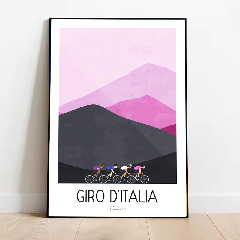 Watercolor Cycling Race Cyclis - مراجعة Mountain Biking France وسعره