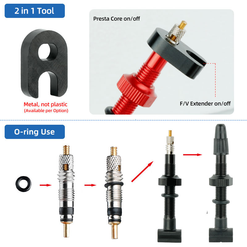 Deemount Presta Valve Core Bra - مراجعة Tubeless Valve Core وسعره
