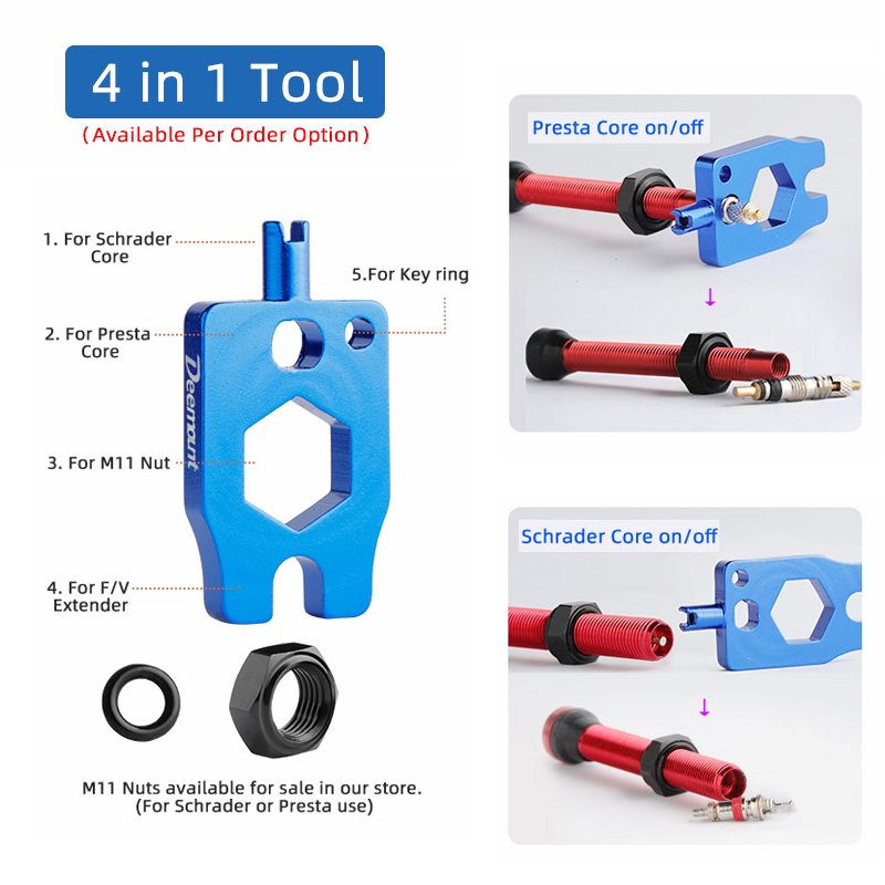 Deemount Presta Valve Core Bra - مراجعة Tubeless Valve Core وسعره