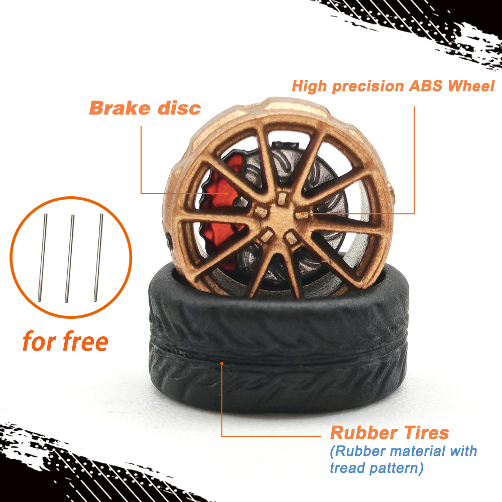 1/64 Model Car Wheels Tires 8  - مراجعة Tire Insert Foam وسعره