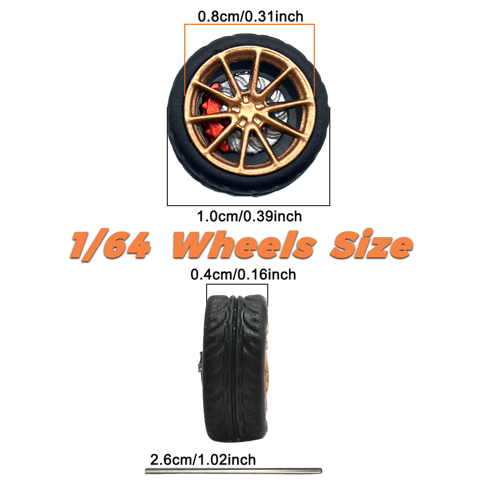1/64 Model Car Wheels Tires 8  - مراجعة Tire Insert Foam وسعره