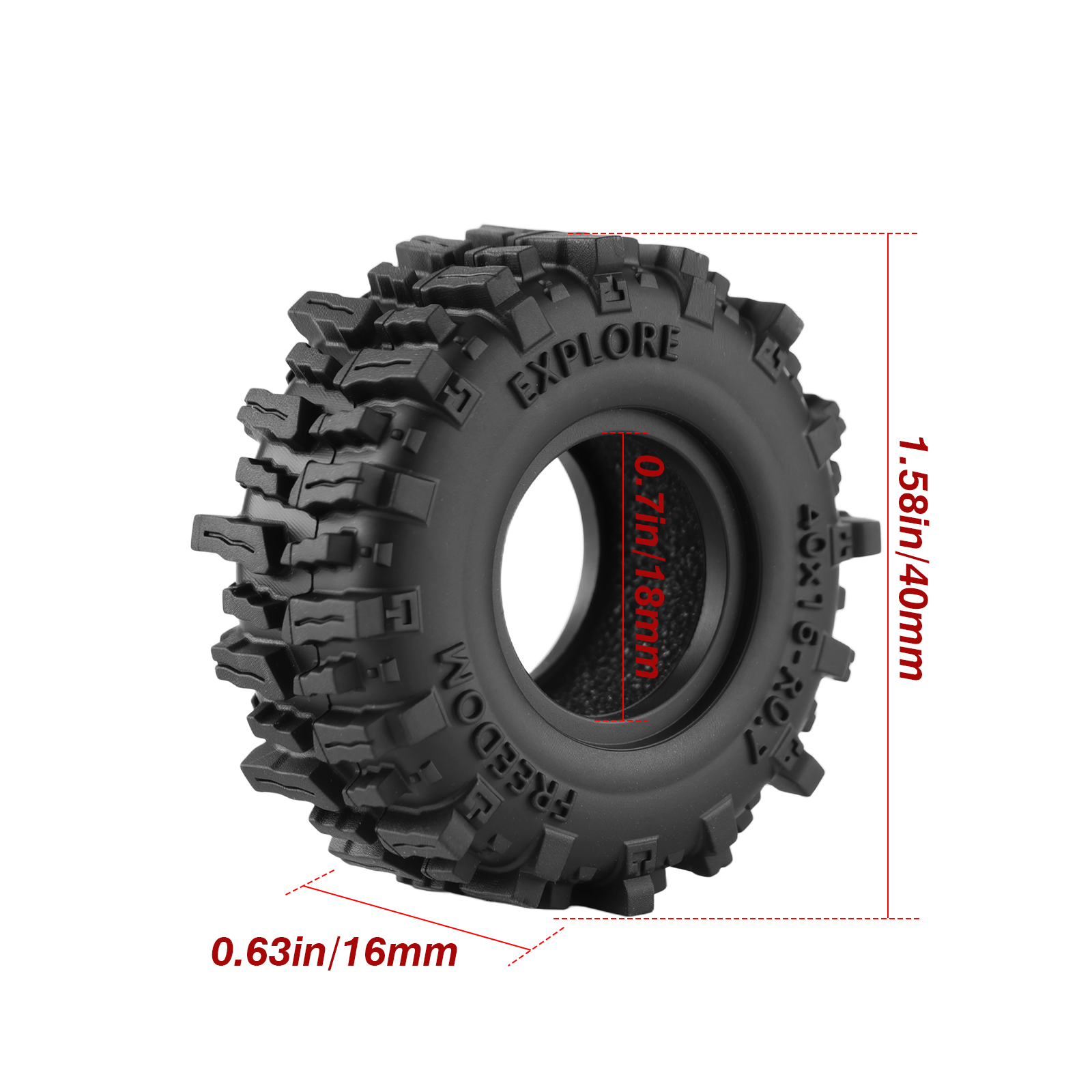 DashRC 0.7'' RC Crawler Tires  - مراجعة Tire Insert Foam وسعره