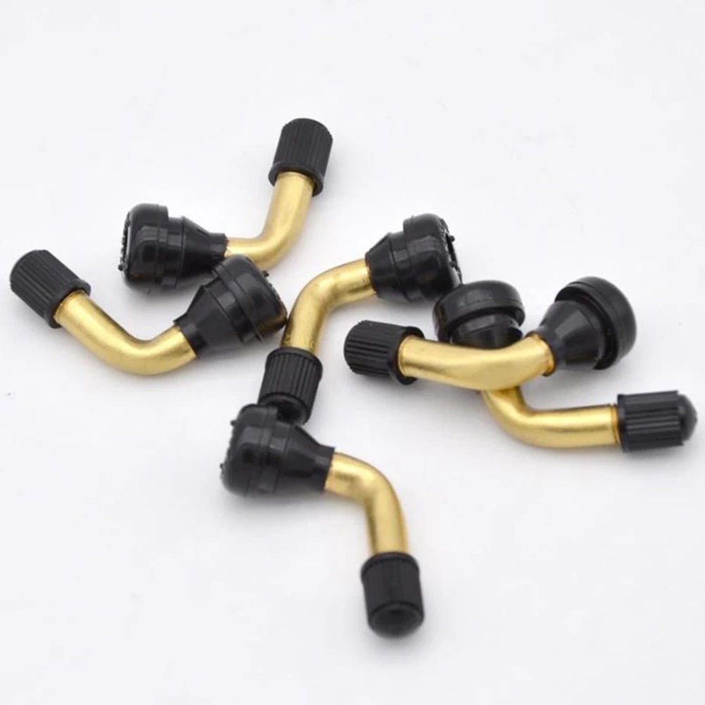 2pcs Rubber/Brass Angled Valve - مراجعة Tubeless Valve Core وسعره